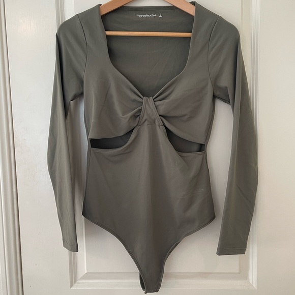 Abercrombie & Fitch Tops - NWT Abercrombie&fitch Army Green Bodysuit